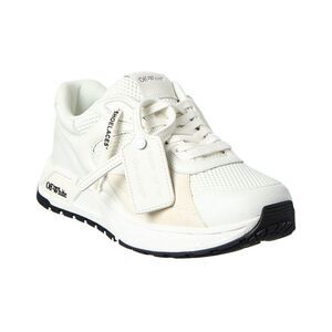 Off-White™ Kick Off Leather & Mesh Sneaker, White